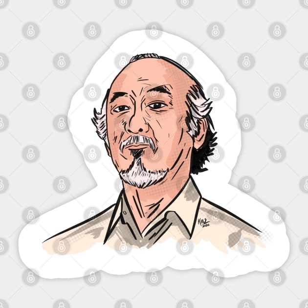 Mr Miyagi Sticker by The Brothers Geek Out Podcast